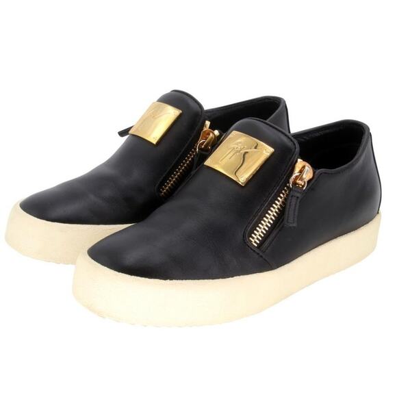 Giuseppe Zanotti Zip Slip-on 38 Leather Sneakers GZ-0208N-0016 - Picture 4 of 9